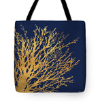 Gold Medley On Navy Tote Bag - Casual Bags