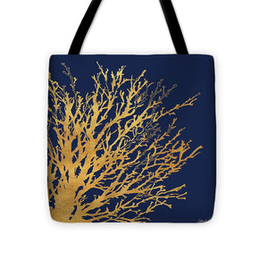 Gold Medley On Navy Tote Bag - Casual Bags