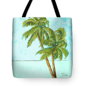 Beach Palm Blue I Tote Bag - Casual Bags