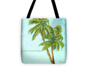 Beach Palm Blue I Tote Bag - Casual Bags