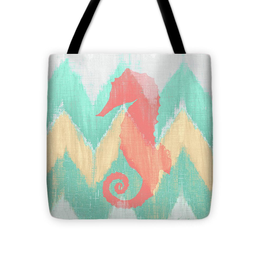 Sea Creature On Chevron II Tote Bag - Casual Bags