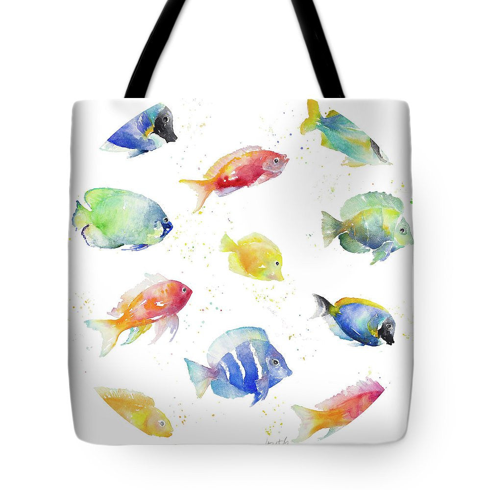 Tropical Fish Round Tote Bag - Casual Bags