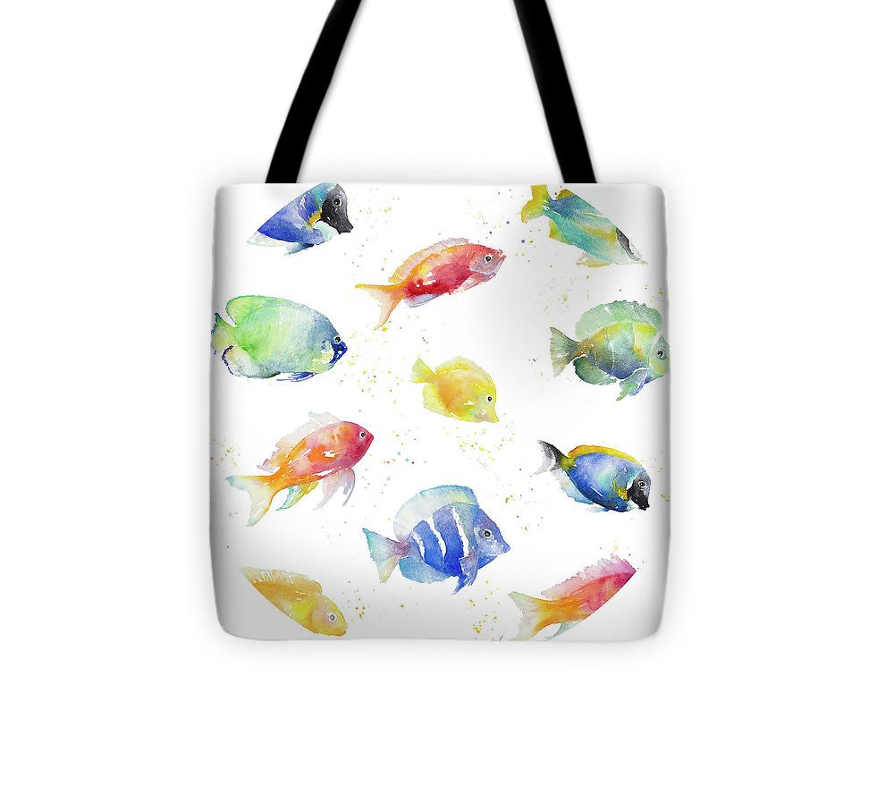 Tropical Fish Round Tote Bag - Casual Bags