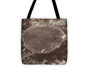 Sepia Barrier Reef Coral II Tote Bag - Casual Bags