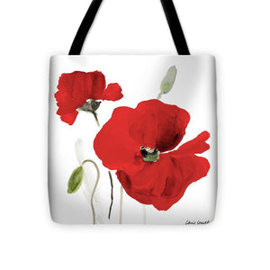 All Red Poppies I Tote Bag - Casual Bags