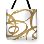 Golden Swirls Square I Tote Bag - Casual Bags