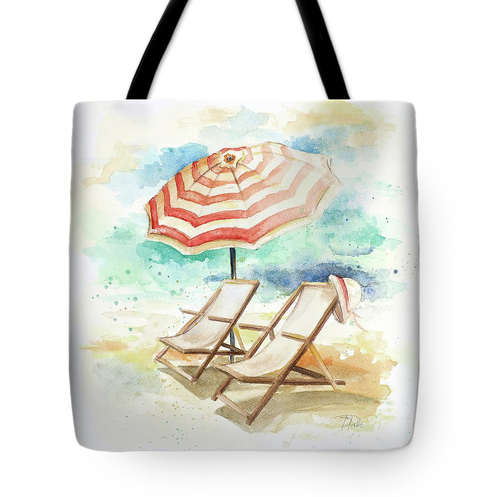 Umbrella On The Beach I Tote Bag - Casual Bags