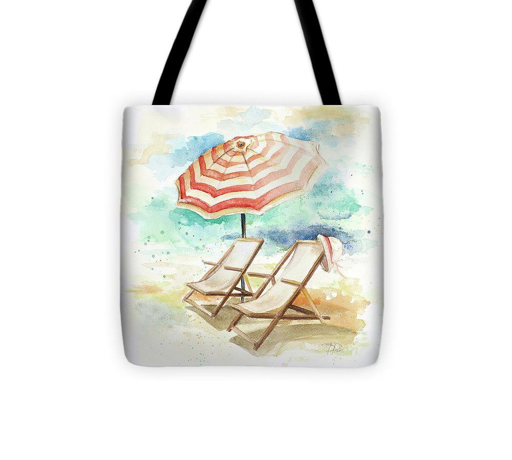 Umbrella On The Beach I Tote Bag - Casual Bags