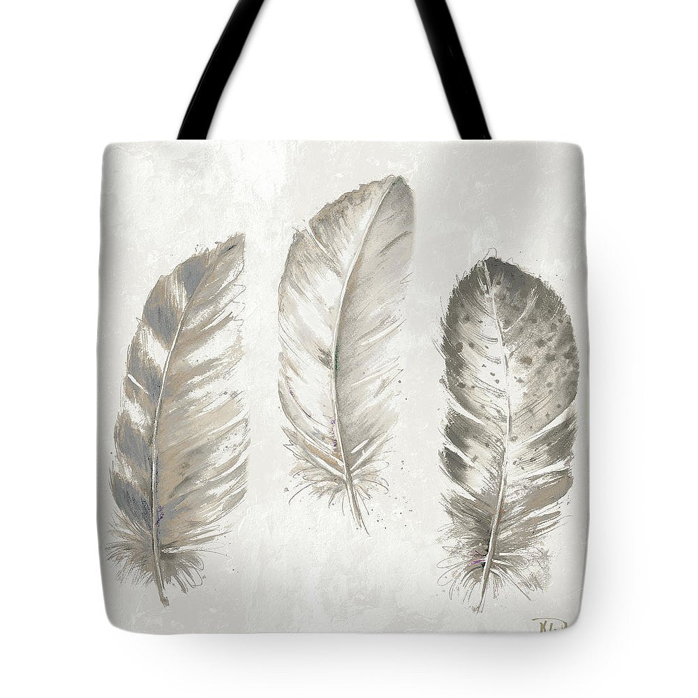 Three Modern Feathers I Tote Bag - Casual Bags