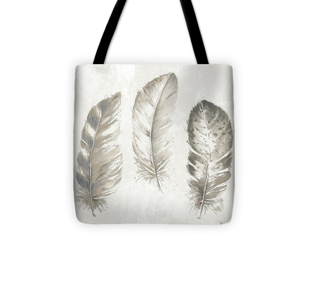 Three Modern Feathers I Tote Bag - Casual Bags