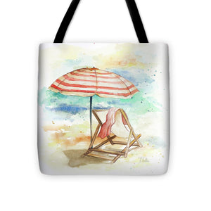 Umbrella On The Beach II Tote Bag - Casual Bags