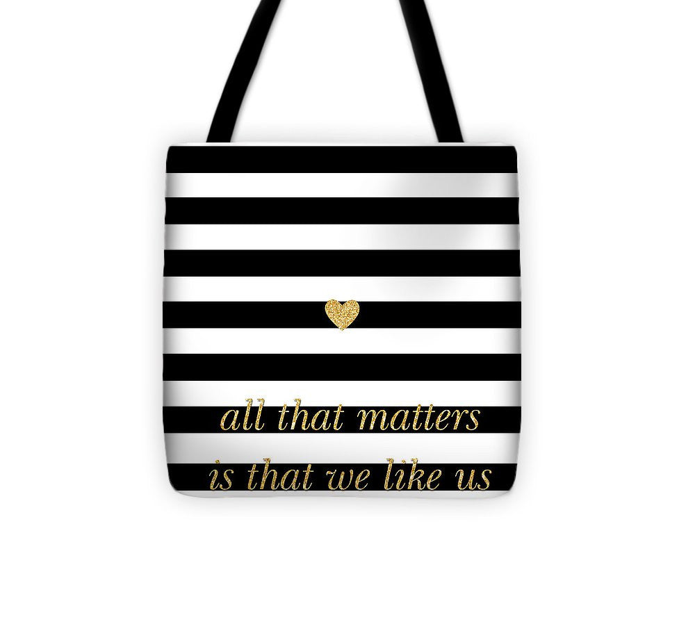 Valentine's Stripe II Tote Bag - Casual Bags