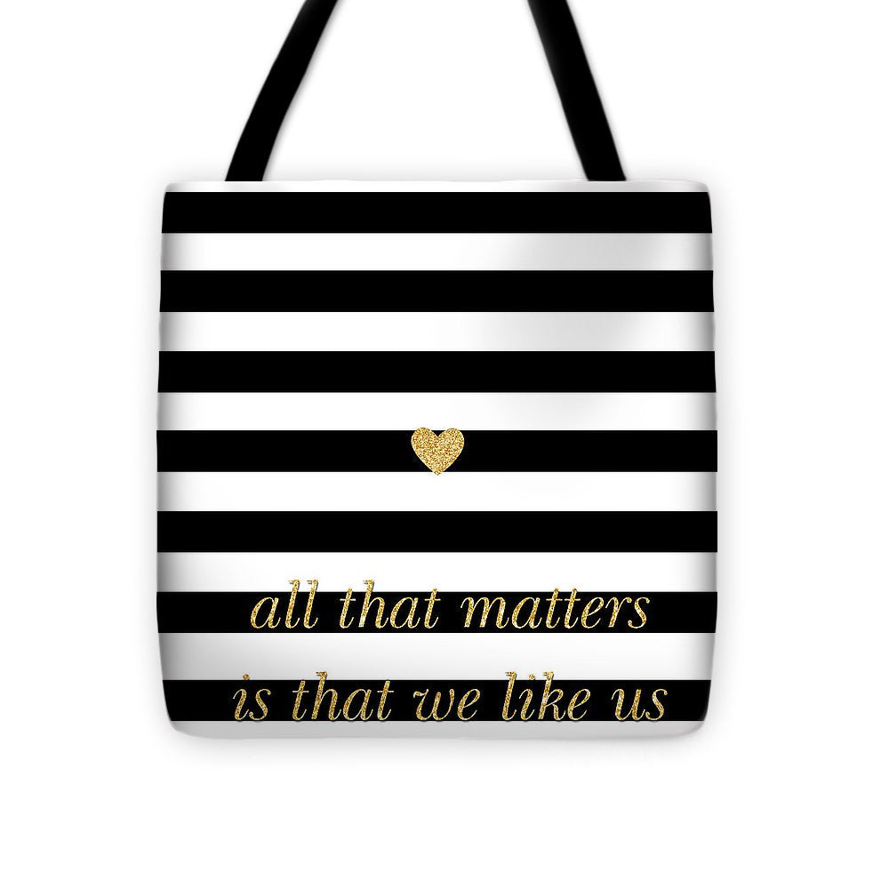 Valentine's Stripe II Tote Bag - Casual Bags