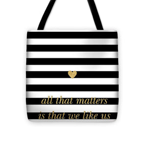 Valentine's Stripe II Tote Bag - Casual Bags